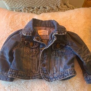 GAP Baby 1969 Denim Jacket • 0–6 Months • Classic Blue Jean Jacket